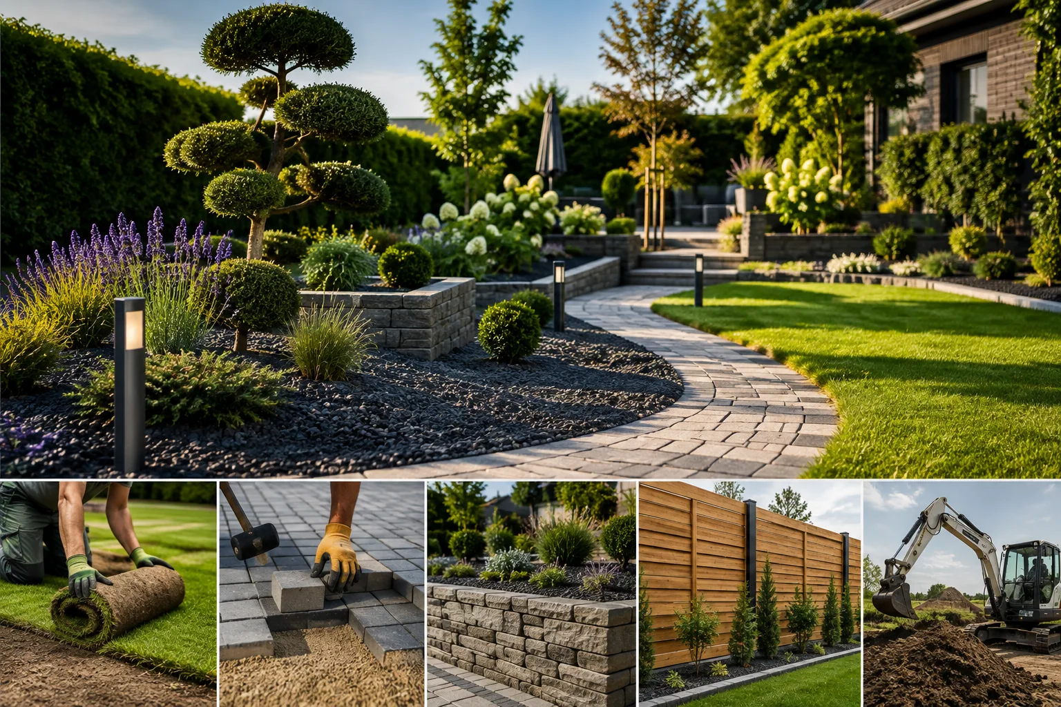 Garten- und Landschaftsbau mit Grün- und Erdarbeiten